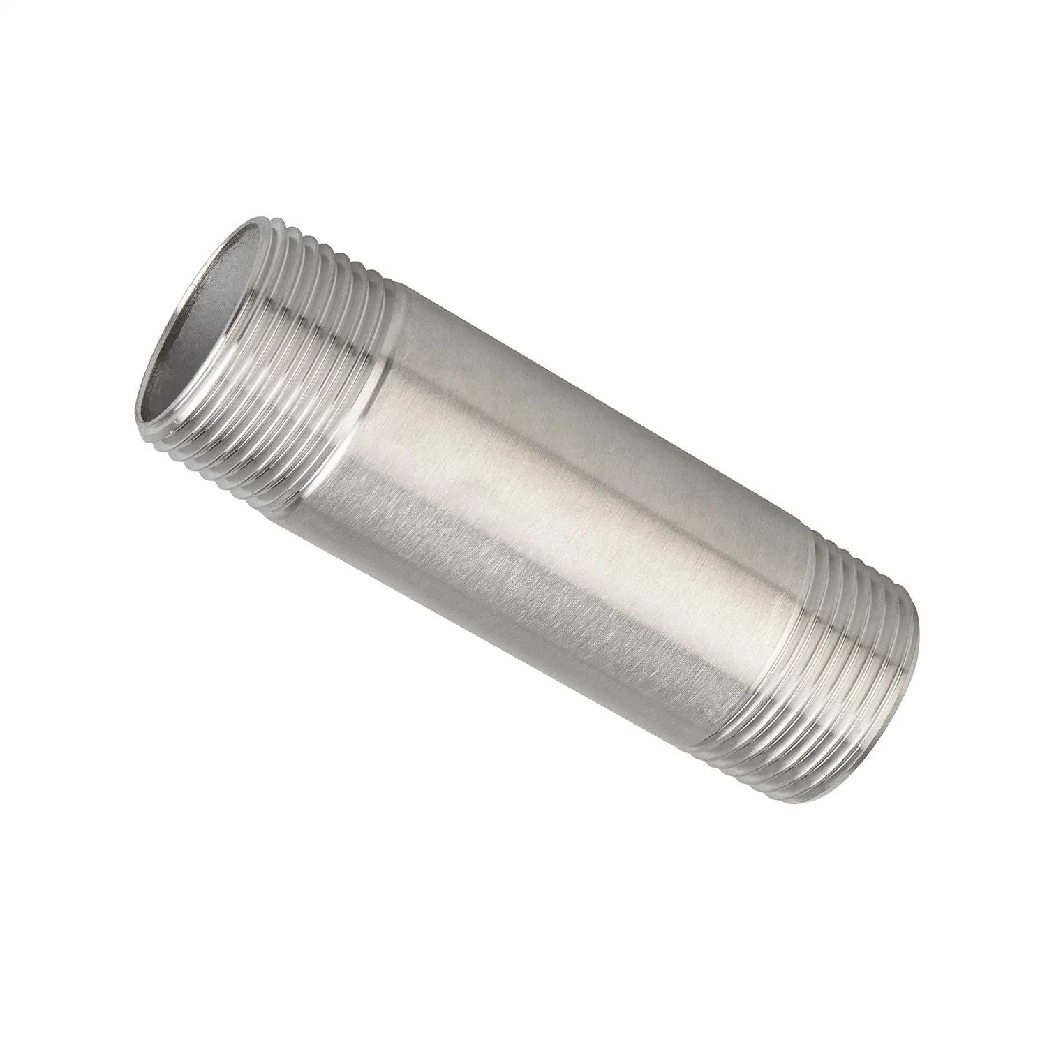 Stainless Steel Pipe Fitting 304 1/4"-4" NPT/BSPT Double Threaded Nipple