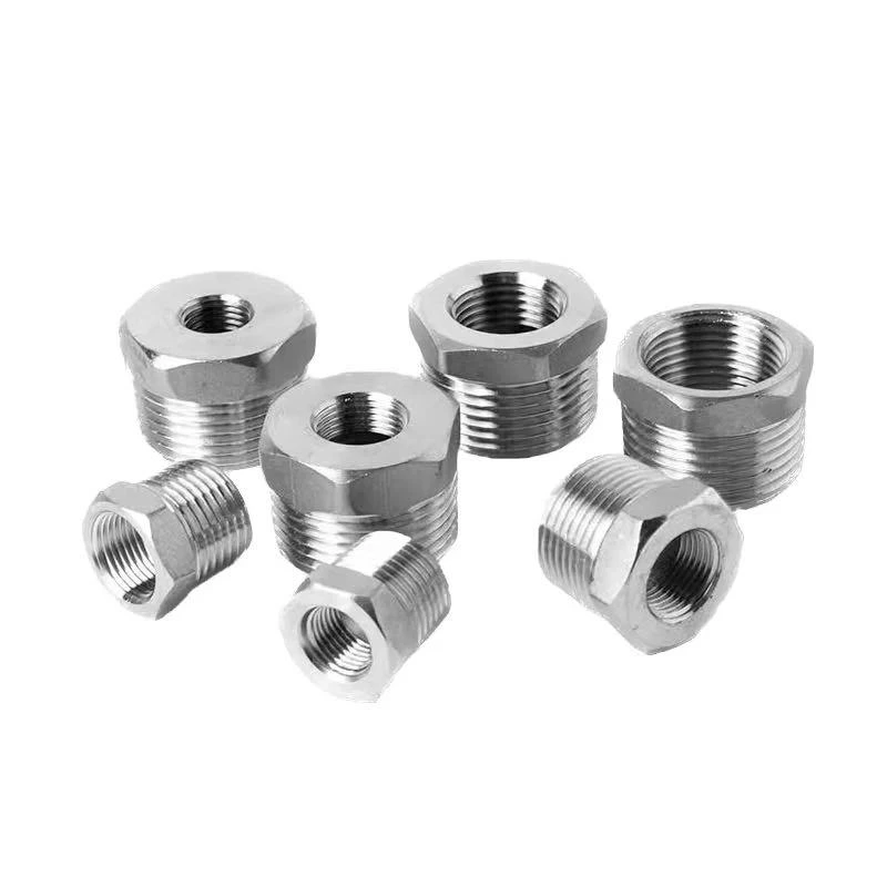 Cast Pipe Fitting Female Reducing Adapter Stainless Steel Hex Bushing