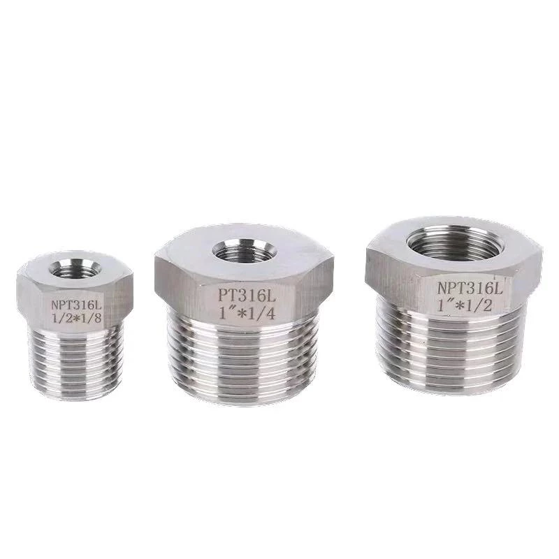 Factory Supply Stainless Steel Threaded Pipe Fittings Bushings for Adapter