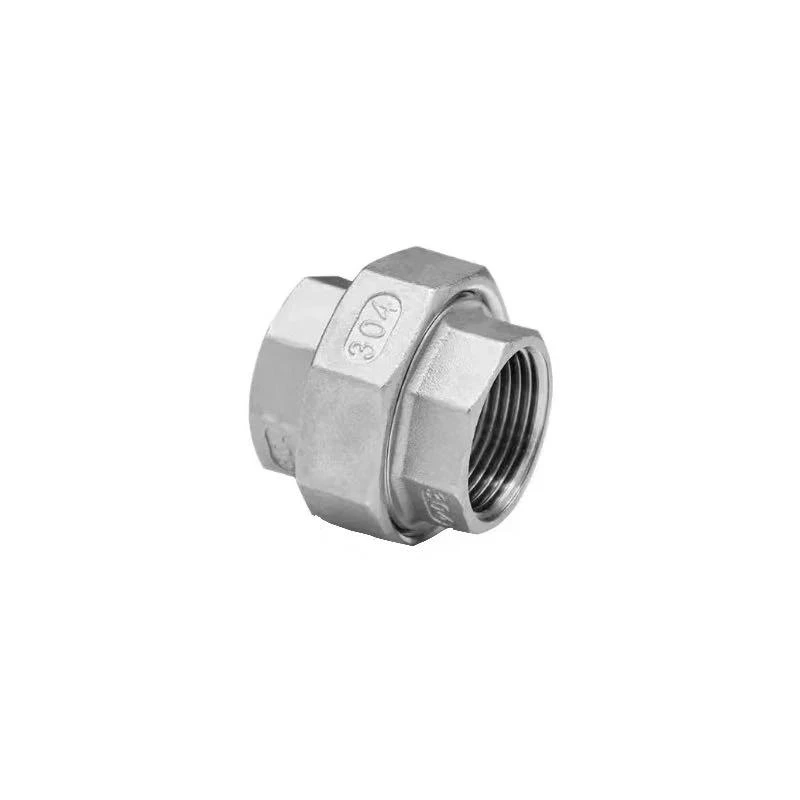 Stainless Steel Pipe Fitting Copling Forged Sliding Female Threded Connector Union