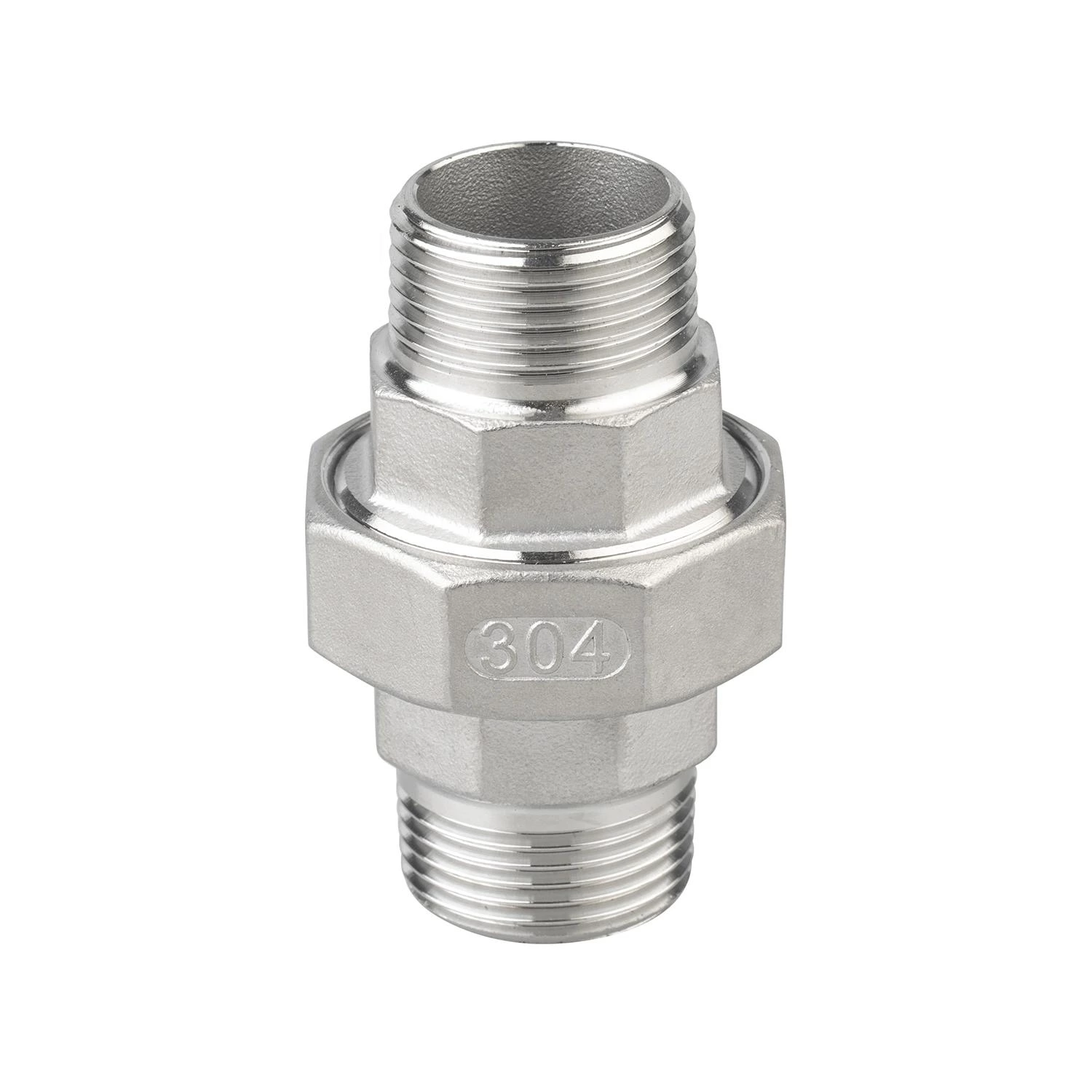 Stainless Steel Pipe Fitting 304 316 1/4"-4" NPT/BSPT Male Female Threaded Union