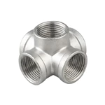 Stainless Steel Pipe Fitting SS304 Female Thread Cross Joints