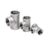 Customized Stainless Steel Pipe Female Thread Equal Tee Manufacturer