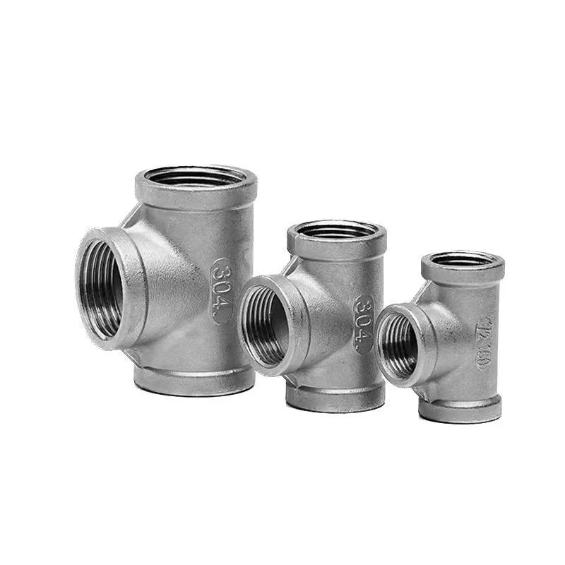 Customized Stainless Steel Pipe Female Thread Equal Tee Manufacturer