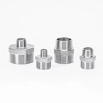 Stainless Steel Pipe Fittings Male Female 2" Threaded Connectors Adapter