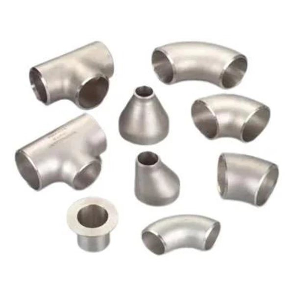 Stainless Steel Elbows Connect Two Large Diameter Pipe Fittings