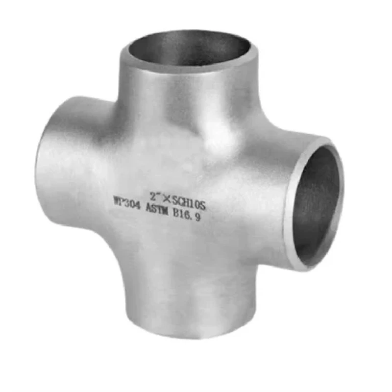 Ss316 Stainless Steel Pipe Fitting Weld Industrial Cross Four Way Cross