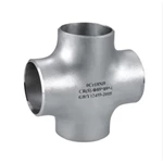 Gb/t12459-2005 Stainless Steel Ss304 Ss316 Seamless Butt-weld Pipe Fitting Cross