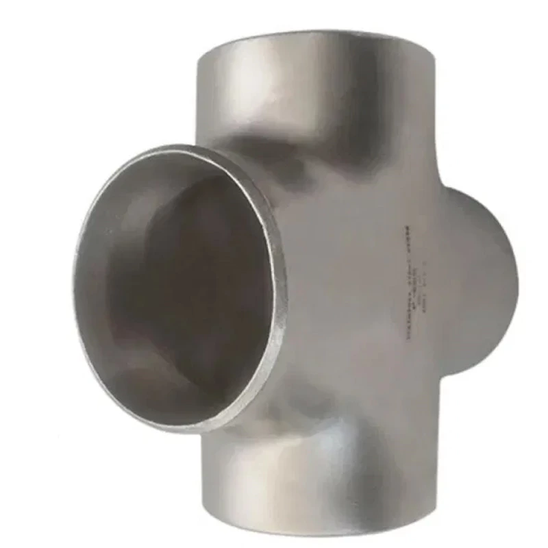 Hot Sale Stainless Steel 304 316 Pipe Fittings Din2615 Butt Welded Seamless Straight Equal Cross