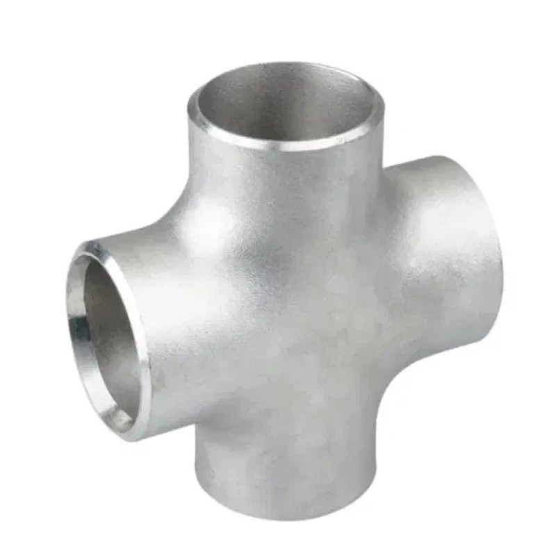 Hot Sale Stainless Steel 304 316 Pipe Fittings Din2615 Butt Welded Seamless Straight Equal Cross