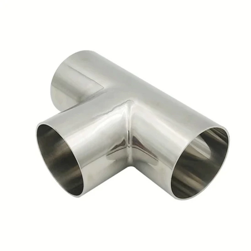 Deyi Sanitary Stainless Steel SS304 316L Tri Clamp Equal Weld and Clamp Pipe Fitting Tee