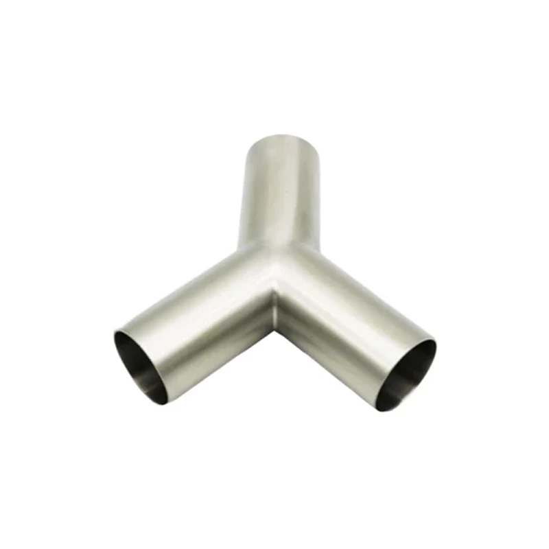 Sanitary Stainless Steel 3A DIN SMS Tri Clamp Butt-Weld Y-Type Tee