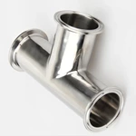 3A SMS DIN Stainless Steel Sanitary Clamp/Weld Tee Manufacturer