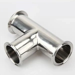 3A SMS DIN Stainless Steel Sanitary Clamp/Weld Tee Manufacturer