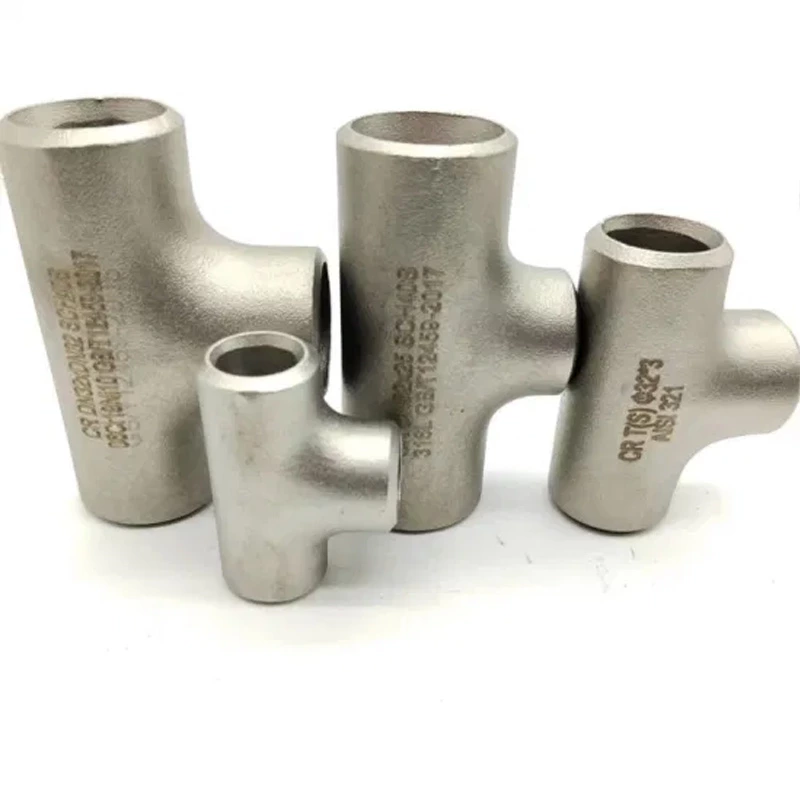 ASME B16.9 Butt Weld Stainless Steel Carbon Steel Pipe Fitting Reducing Tee Equal Tee