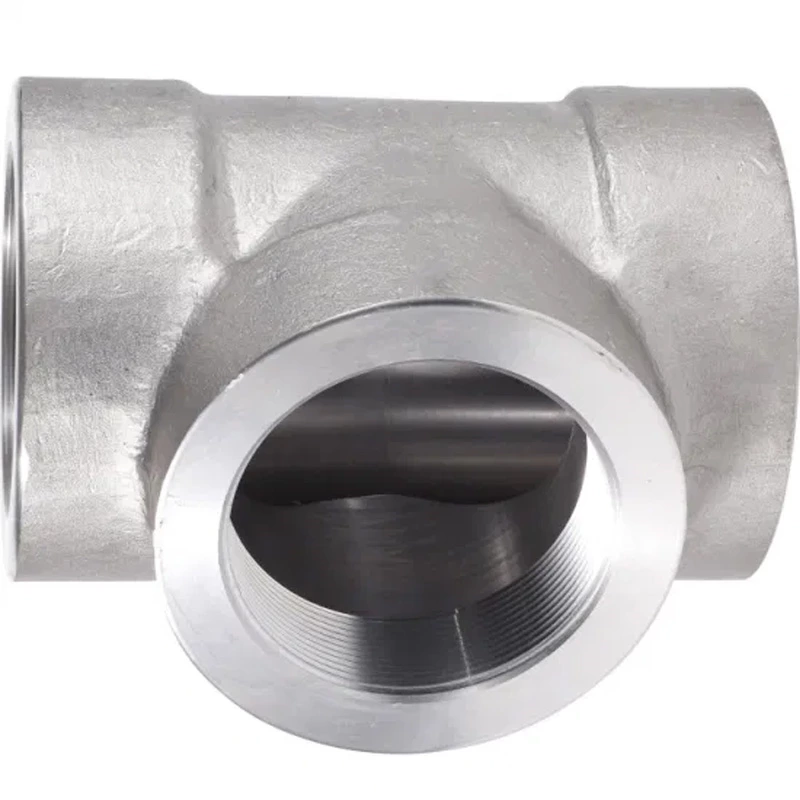 2000lb 3000lb Stainless Steel Socket Weld Fittings B16.11 Forged Tee 3/4" Npt Stainless Steel Tee