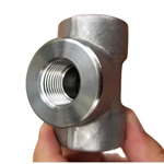 2000lb 3000lb Stainless Steel Socket Weld Fittings B16.11 Forged Tee 3/4" Npt Stainless Steel Tee