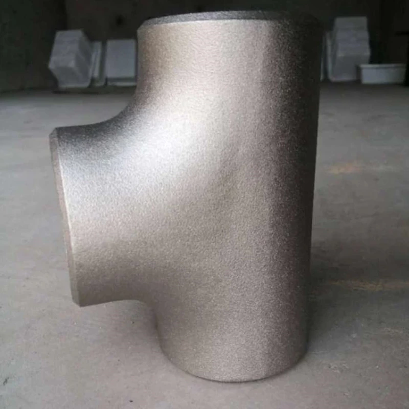 Stainless Steel Standard Large Diameter Pipe Fittings Tee Equal Reducing Tee With Weld End